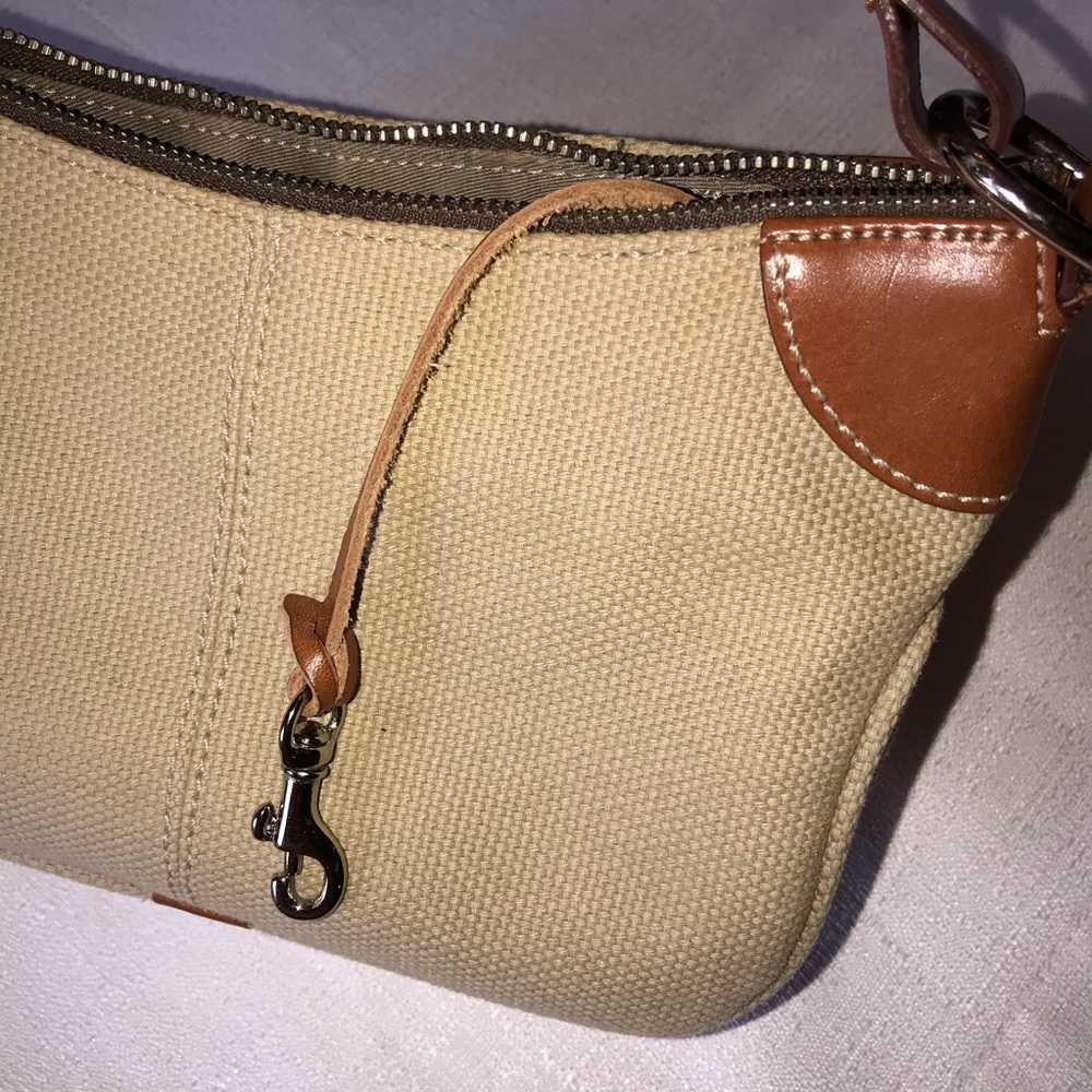 Db Dooney & Bourke Classic Tan Canvas And Signatu… - image 3